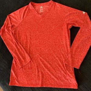 Adidas long sleeve red shirt